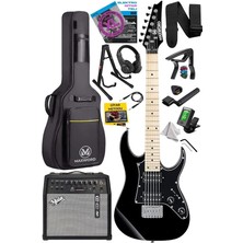 Misda Store DE-150BK-50AMP Maple Klavye Hh Yüksek Kaliteli 50W Amfili Elektro Gitar Seti