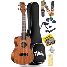 Misda Store CT-24M Set Maun Concert Ukulele (Softcase Capo Metod Nota Sticker Askı Pena)