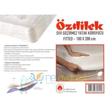 Misda Store Fıtted Lastikli 100X200 Sıvı Geçirmez Alez Yatak Koruyucu