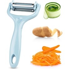Misda Store 3'ü 1 Arada Patates ve Sebze Soyucu – Paslanmaz Çelik Bıçaklı, Düz + Tırtıklı + Jülyen Soyma, Ergonomik Sap, Bulaşık Makinesine Uygun, Kompakt ve Dayanıklı Mutfak Gereci