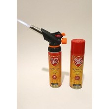 Misda Store Tüp Hediyeli 1300C° Profesyonel Pürmüz Çakmak Gazına Uyan Kafa Isı Ayarı Manyeto Kendinden Çakmak