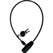 Misda Store Bisiklet Motor Kask Kilidi 65 cm 1 Adet Çelik Halatlı Dayanıklı Kilit 1410