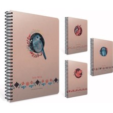 Misda Store Taıka Notes Spiralli Sert Kapak Defter 17X24 120 Yaprak Kareli