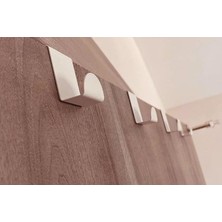 Misda Store Beyaz Askılık Kapı Arkası Bornoz Askılığı Mutfak Banyo Askılığı Havlu Askılığı Elbise Askılık 4 Lü MT33B