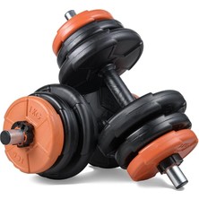 Misda Store 21 kg Dambıl Seti Turuncu Siyah