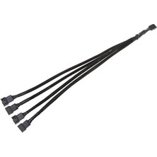 Misda Store 4987 4 Pin Fan Çoklayıcı Y Pwm Çoklayıcı Splitter Kablosu 4 Port