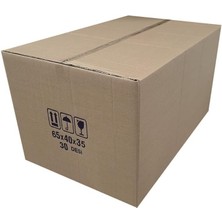 Misda Store Desi Çift Oluklu Karton Koli 65X40X35 cm 10 Adet