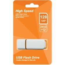 Ronanna Elba 128GB Plastik Beyaz-Turuncu 3.2 USB Flash Bellek