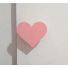 Baylin 3D 3 Adet Kalp Görünümlü Dolap Kulpu - Çocuk Odası Modern, Şık ve Dayanıklı- Pembe