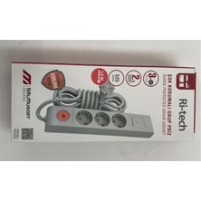 Ronanna Mutlusan Ri-Tech 3 Lü Şok Korumalı Grup Priz 1.5m (001 175 370002 15 00)