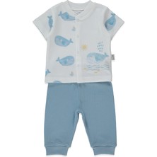 Bebetto Interlok Patiksiz Mini Pijama Takımı 2li (Saıl Away) Indigo