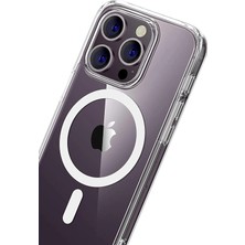 Ronanna Newface Apple Iphone 15 Pro Max Combo Sert Şeffaf Magsafe Kapak - Şeffaf