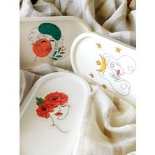 Sıcak Atölye Seramik Dokulu Mineral Tabak Seti - 3 Parça - Ruhun Kavisleri | Mood Collection - Meryc Studio