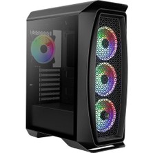Ronanna Aerocool Aero One Duo 3 x Argb 12CM Argb Fan Atx Bilgisayar Kasası