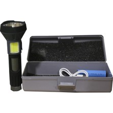 Ronanna Polıce PS-356 Enerji Göstergeli, Yan Aydınlatma ve Powerbank Özellikli Şarjlı El Feneri