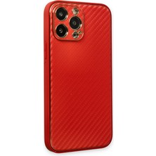 Ronanna Newface Iphone 13 Pro Max Kılıf Coco Karbon Silikon - Kırmızı
