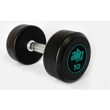 Alin Sport 10 kg Kauçuk Kaplı Profesyonel Olimpik Dumbbell ( Dambıl )