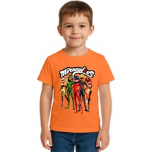 Sedirli Unisex Ladybug Baskılı Çocuk Tişört Pamuklu Penye Kumaş