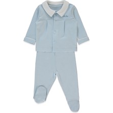 Bebetto Interlok Patikli Pijama Takımı 2li (Lıttle Boss) Mavi