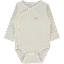 Bebetto Organik Raporlu Interlok Kruvaze Body (Organıc Be Nature) Ekru