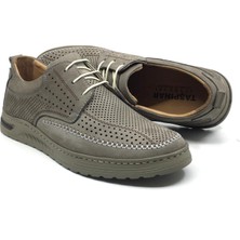 Taşpınar Ayakkabı Taşpınar 767 %100 Hakiki Nubuk Deri Ortopedik Erkek Yazlık Rahat Günlük Ayakkabı 40-45