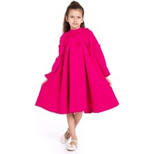 Damasqino Kız Çocuk Elbise 4-8 Yaş 9192