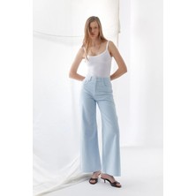 Select By Markaliste Wide Leg Pantolon Mavi