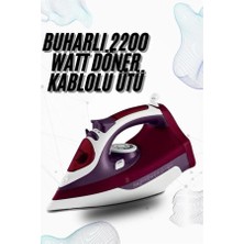 Ronanna Buharlı Kablolu Ütü 2200 Watt Kireçlenme Önleyici Şok Buharlı