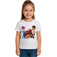 Sedirli Unisex Blaze Baskılı Çocuk Tişört Pamuklu Penye Kumaş