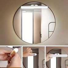 By Nevser® Dokunmatik USB Ile Şarj Olabilen 27 cm LED Aydınlatma Makyaj Aynası Işığı