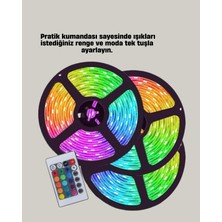 Ronanna Uzaktan Kumandalı Rgb Smart Şerit LED Işık Esnek ve Taşınabilir Dekorasyon