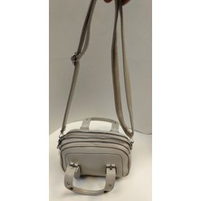 Mercan Bags Kadın Kemer Detaylı Kırışık Dokulu Deri Görünümlü Günlük El Kol ve Omuz Çantası