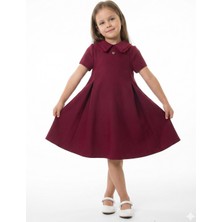 Damasqino Kız Çocuk Elbise 4-8 Yaş 9095
