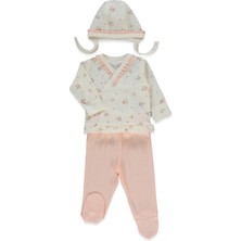 Bebetto Ajurlu Zıbın Set 3lü (Bloom) Pembe
