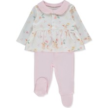 Bebetto Interlok Patikli Pijama Takımı 2li (My Sun) Pembe