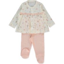 Bebetto Ajurlu Patikli Pijama Takımı 2li (Bloom) Pembe