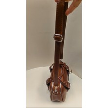 Mercan Bags Kadın Kemer Detaylı Kırışık Dokulu Deri Görünümlü Günlük El Kol ve Omuz Çantası