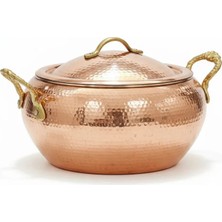 Moda Bakır Bakır Güveç Tencere 2500 ml