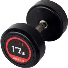 313 Sport 17,5 kg Kauçuk Kaplı Profesyonel Olimpik Dumbbell ( Dambıl )
