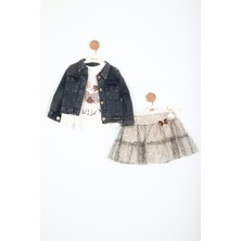 Top Teens Kız Çocuk Alt Üst Etek Takım 6-36 Yaş 3193