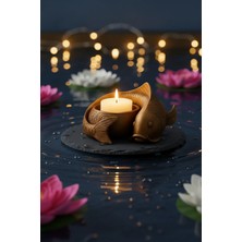 Oxyteez Balık Figürlü Mumluk Pla Gece Lambası LED Tealight Dekoratif