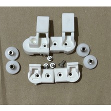 Banaks Duşakabin Duşakabin Tekeri Beyaz 1 Sabit 2 Kayar 4 Lü Set