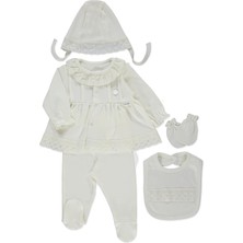 Bebetto Interlok Zıbın Set 5li (Ceremony) Koyu Ekru