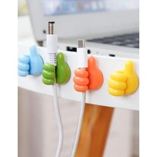 Mucit Home 5 Adet Başparmak Kablo Tutucu Yapışkanlı Diş Fırçası Anahtarlık Bitki Dal Tutucu Askı
