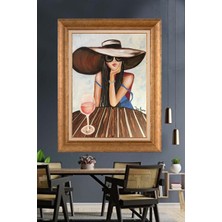 Giyense Altın Varaklı Çerçeveli Paspartulu Tablo SD376