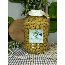 Aydın Yöresi Manzalina Cinsi Sofralık Tatlandırılmış Kırma Yeşil Zeytin (3 Kg)