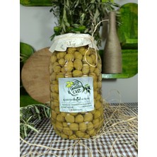 Aydın Yöresi Manzalina Cinsi Sofralık Tatlandırılmış Kırma Yeşil Zeytin (2 Kg)