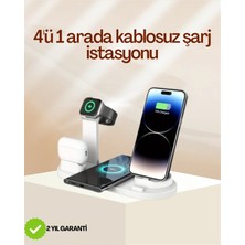 Ronanna 4 Cihazı Aynı Anda Şarj Edebilen Kablosuz Şarj Istasyonu – Çok Yönlü ve Pratik Tasarım