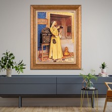 Giyense Altın Varaklı Çerçeveli Paspartulu Tablo SD1133