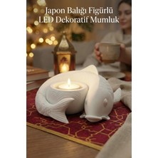 Oxyteez Balık Figürlü Mumluk Pla Gece Lambası LED Tealight Dekoratif